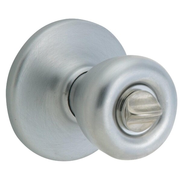 Kwikset Tylo Satin Chrome Bed & Bath Door Knob 300T 26D CP V1 - main